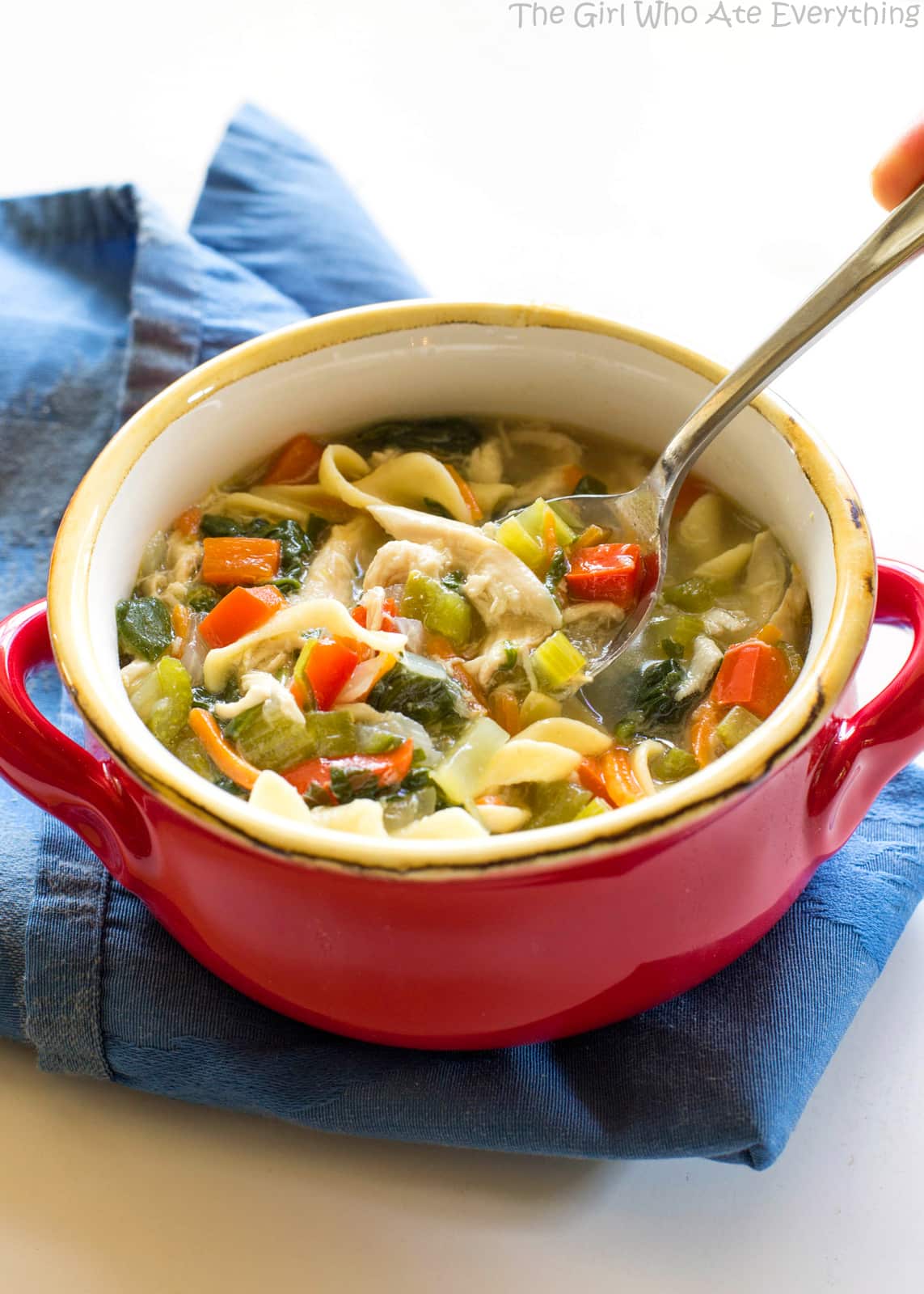 Healthy Vegetable Chicken Soup - The Girl Who Ate Everything
