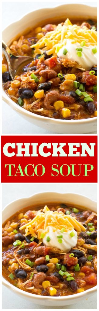 Chicken Taco Soup Recipe (+VIDEO) - The Girl Who Ate Everything