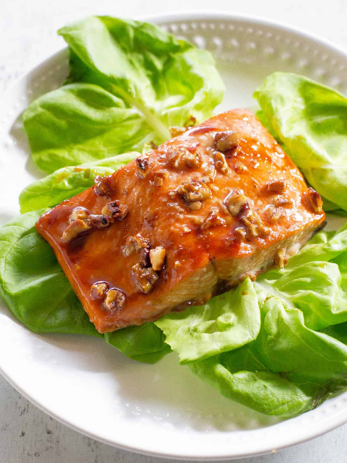 Pecan and Honey Glazed Salmon