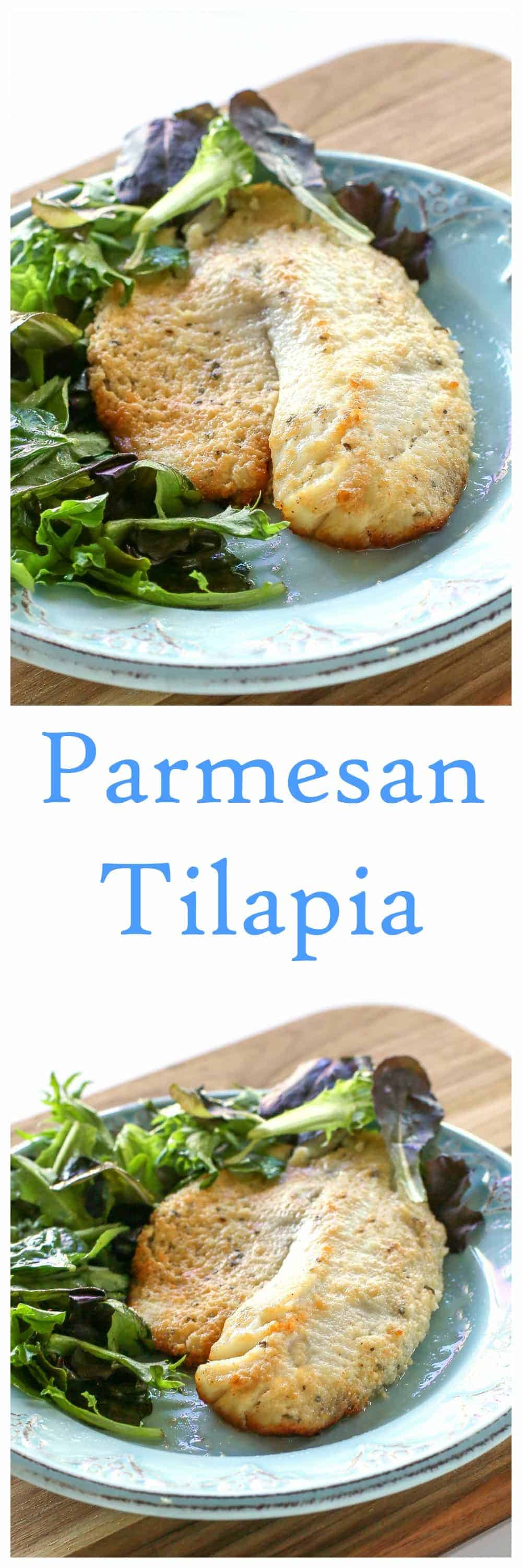 Parmesan Tilapia - a fish recipe that tastes like Doritos and it's healthy. the-girl-who-ate-everything.com
