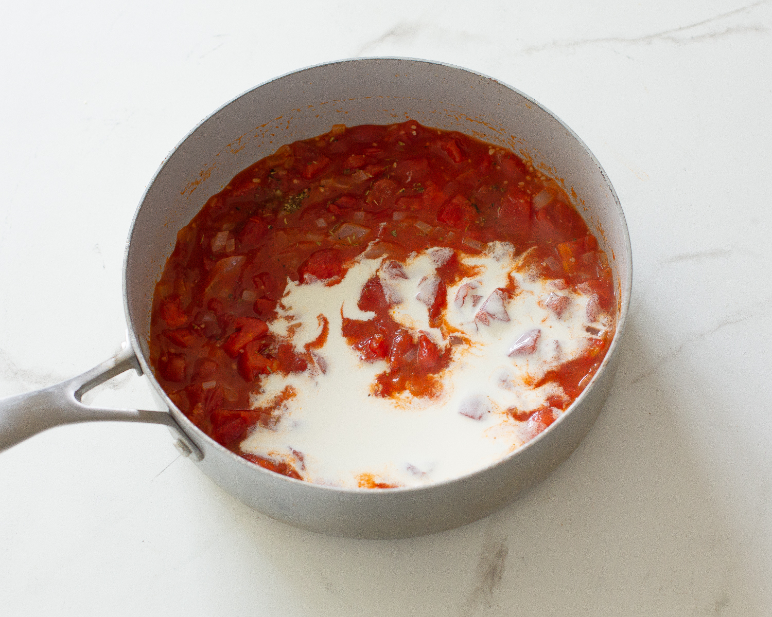 diced tomatoes with cream