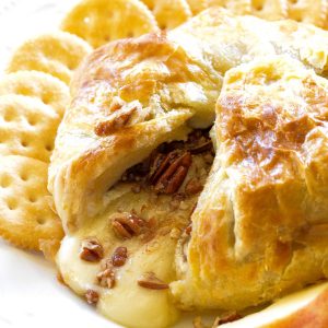 Baked Brie on a plate