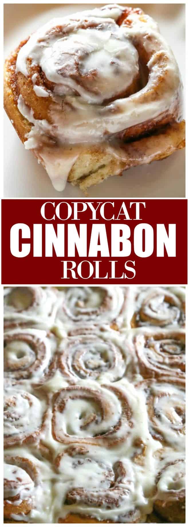 copycat Cinnabon cinnamon rolls