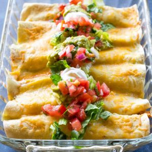 Enchiladas de pollo con lima y miel: mi cena mexicana fácil para una empresa que admite congeladores.  la-chica-que-todo-en.com