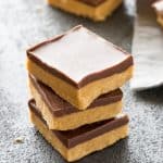 Homemade Reese's Bars - so easy you can make them at home! So good! the-girl-who-ate-everything.com