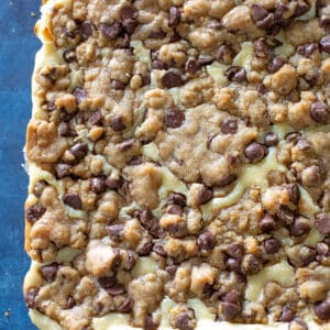 chocolate chip cookie dough cheesecake
