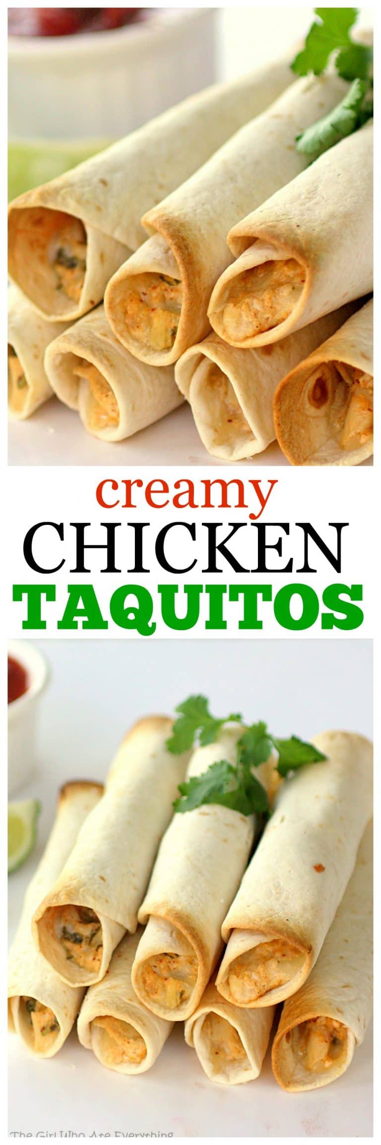 Baked Cream Chicken Taquitos The Girl Who Ate Everything