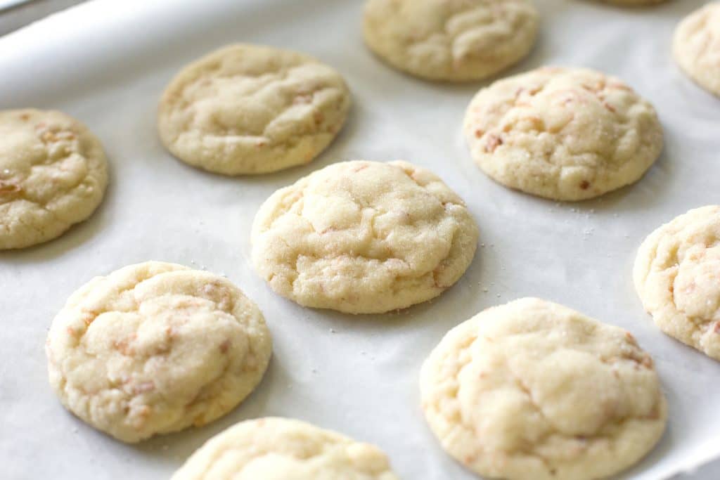 Chewy Coconut Lime Sugar Cookies - Super soft and chewy coconut lime cookies with a hint of lime. the-girl-who-ate-everything.com