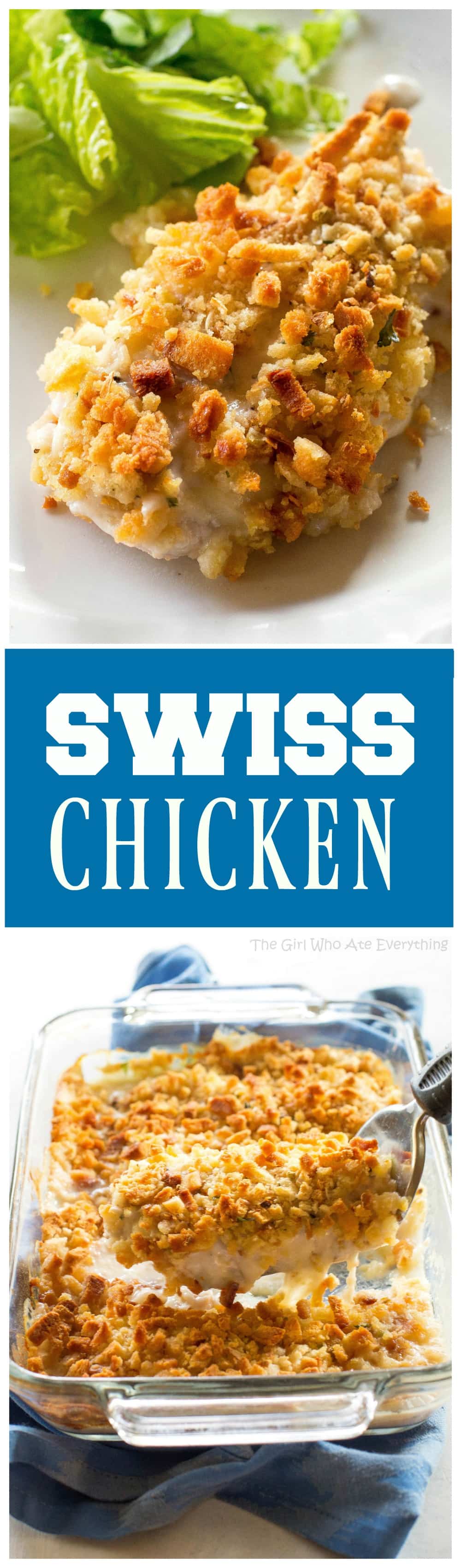 Swiss Chicken - an easy dinner for those busy nights. #easy #chicken #dinner #recipe #pantrymeals #casserole