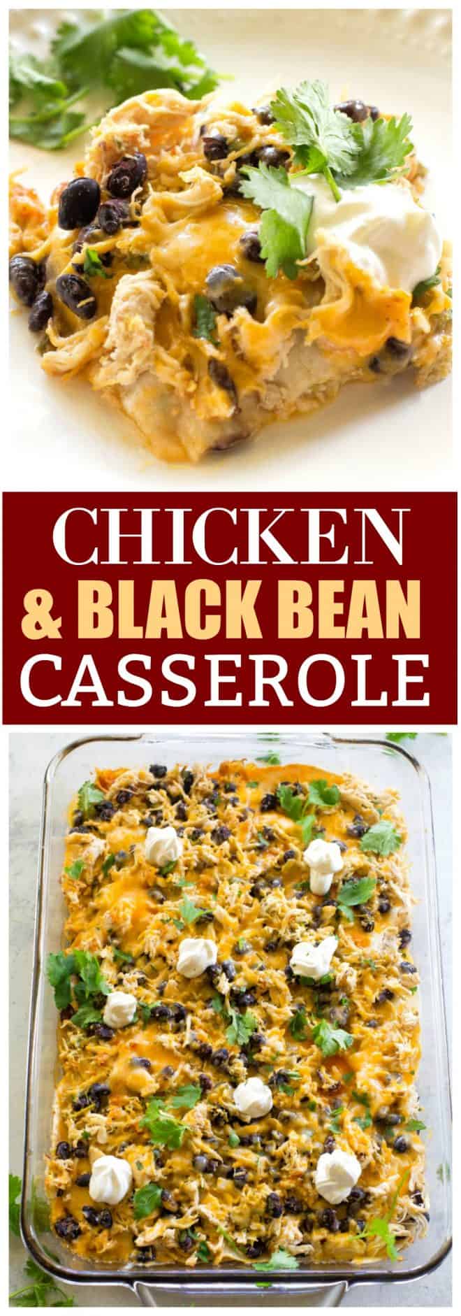 Chicken and Black Bean Casserole