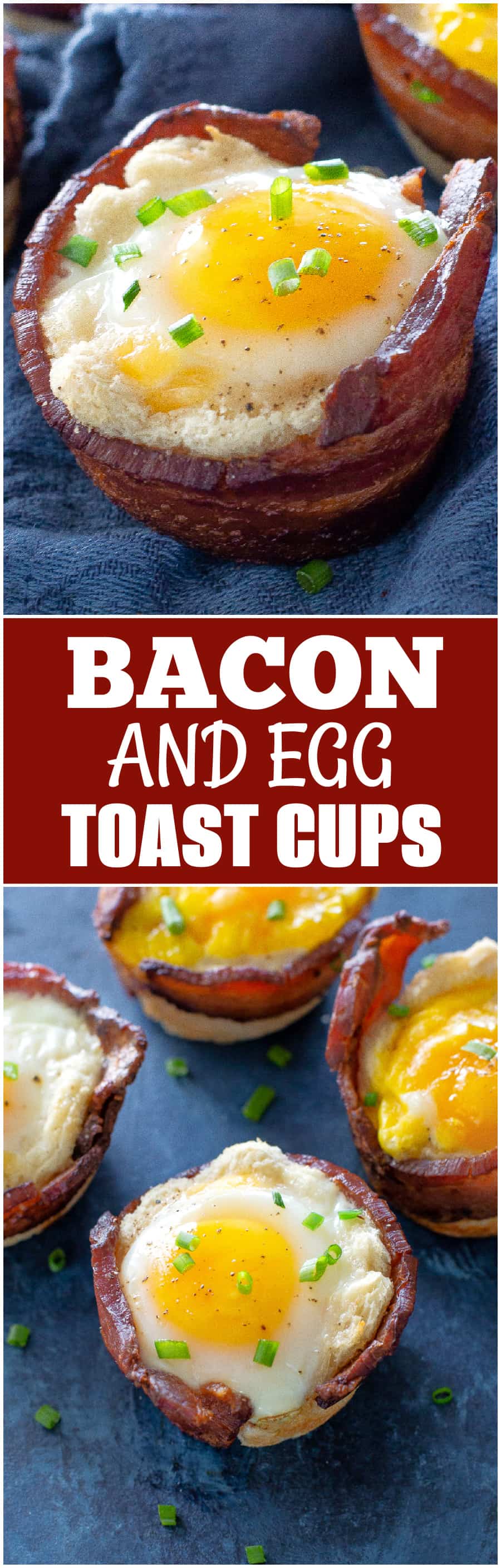 Bacon and Egg Toast Cups
