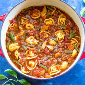 Italian Sausage Soup with Cheese Tortellini