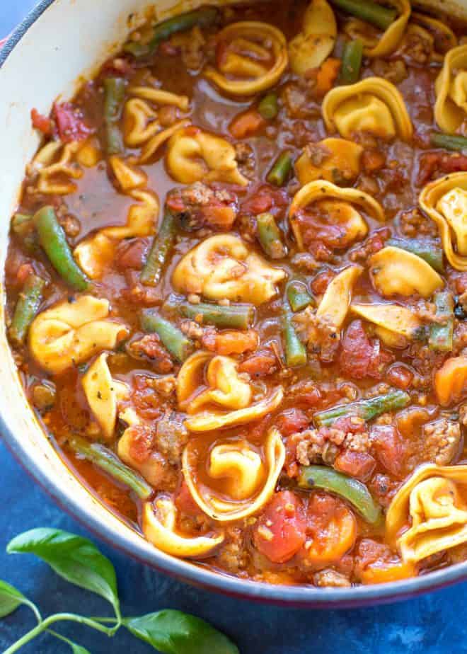  Italian Sausage Soup with Cheese Tortellini