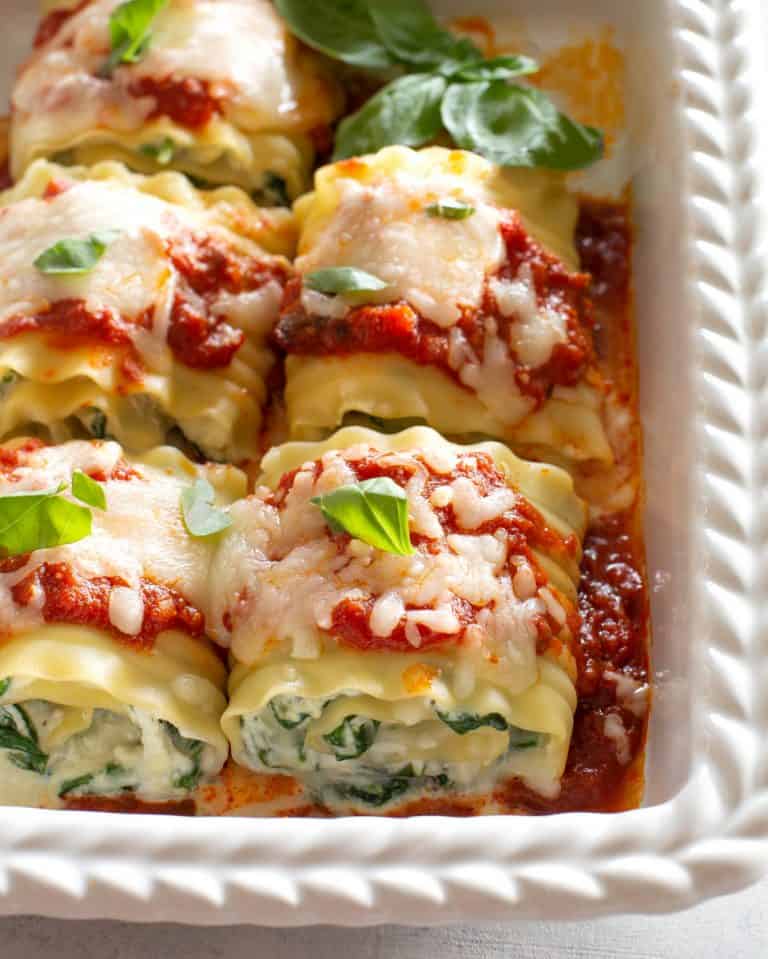 Spinach Lasagna Roll Ups The Girl Who Ate Everything