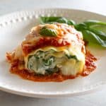 Healthy Spinach Lasagna Rolls