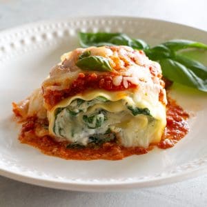 Lasagna Spinach Roll Ups