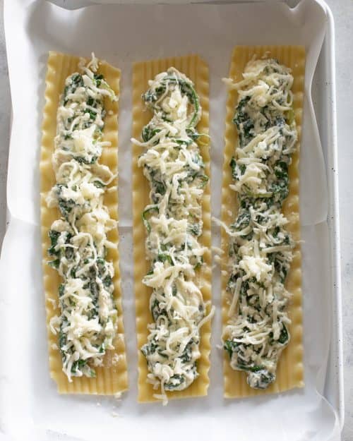 spinach and cheese filling