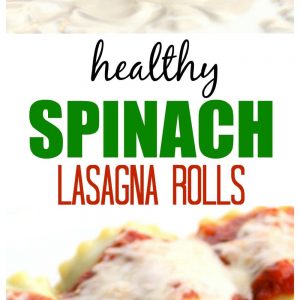 Healthy Spinach Lasagna Rolls - easy, healthy, and filling! the-girl-who-ate-everything.com