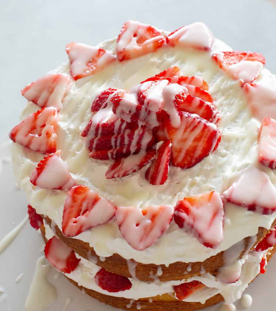 Strawberry Shortcake with Almond Glaze | The Girl Who Ate Everything