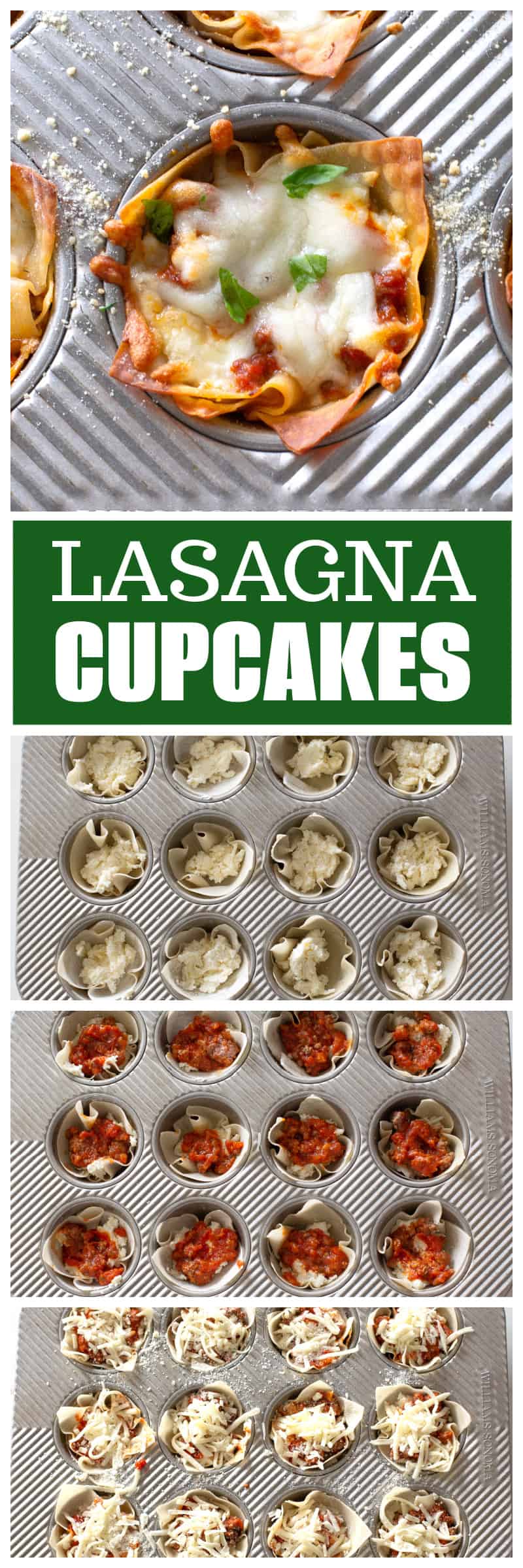 lasagna cupcakes
