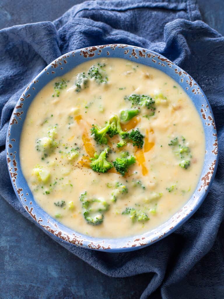 The Best Broccoli Cheddar Soup - The Girl Who Ate Everything
