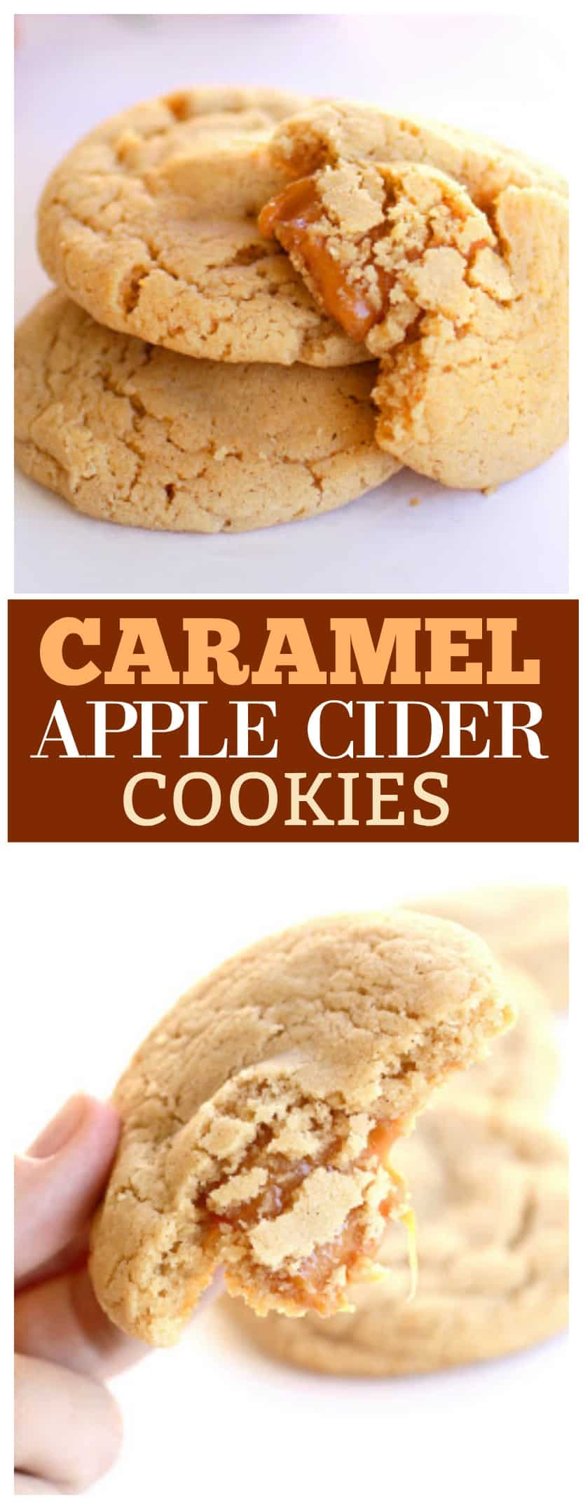 Caramel Apple Cider Cookies