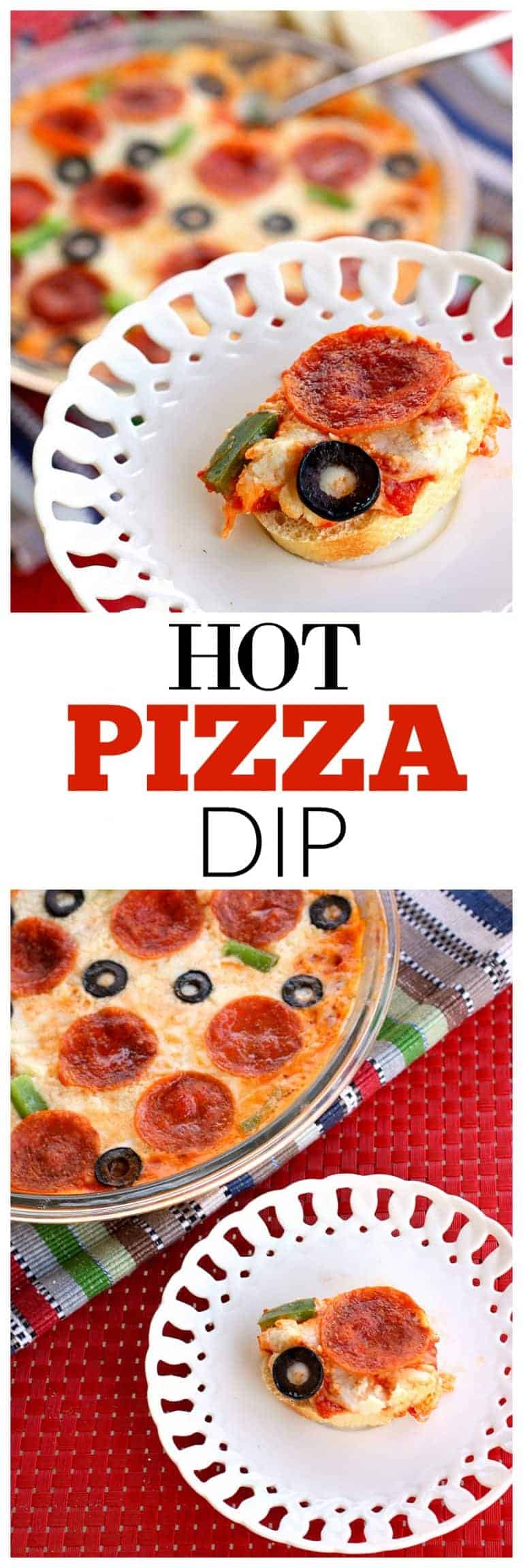 Pizza Dip Appetizer - The Girl Who Ate Everything