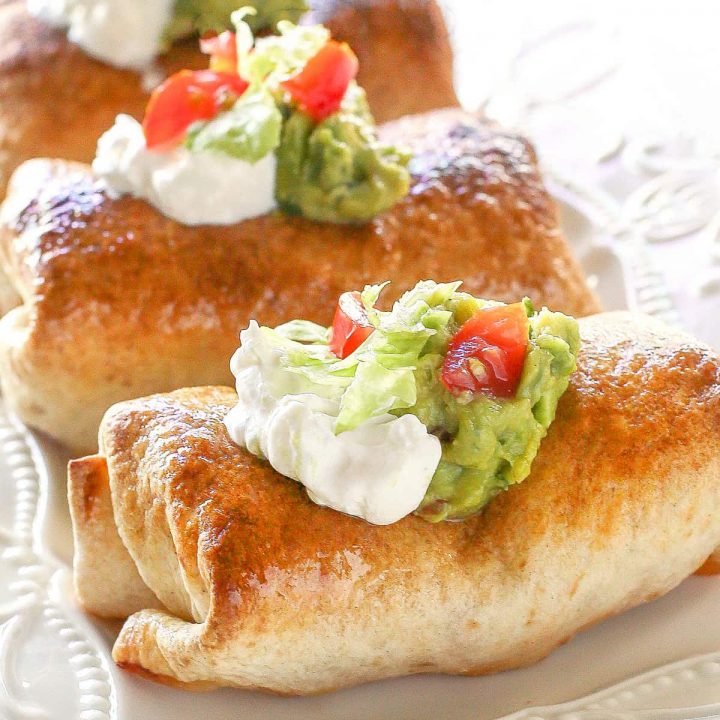 Baked Chicken Chimichangas Recipe (+VIDEO) The Girl Who Ate Everything