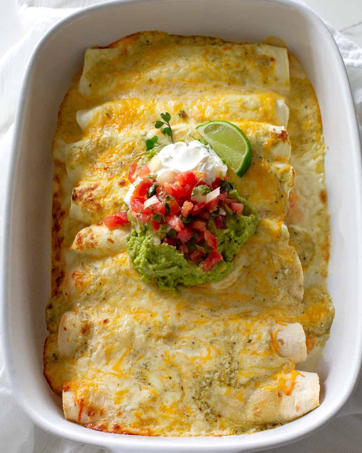Cream Cheese Chicken Enchiladas | The Girl Who Ate Everything