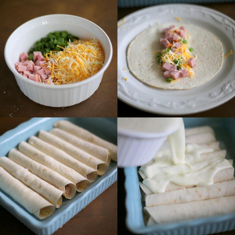 Ham and Cheese Breakfast Enchiladas - the-girl-who-ate-everything.com