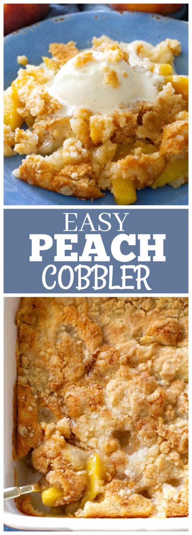 easy peach cobbler