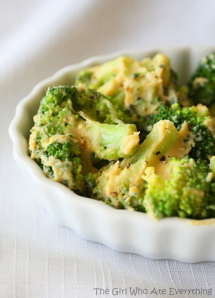 Creamy Hummus Broccoli | The Girl Who Ate Everything