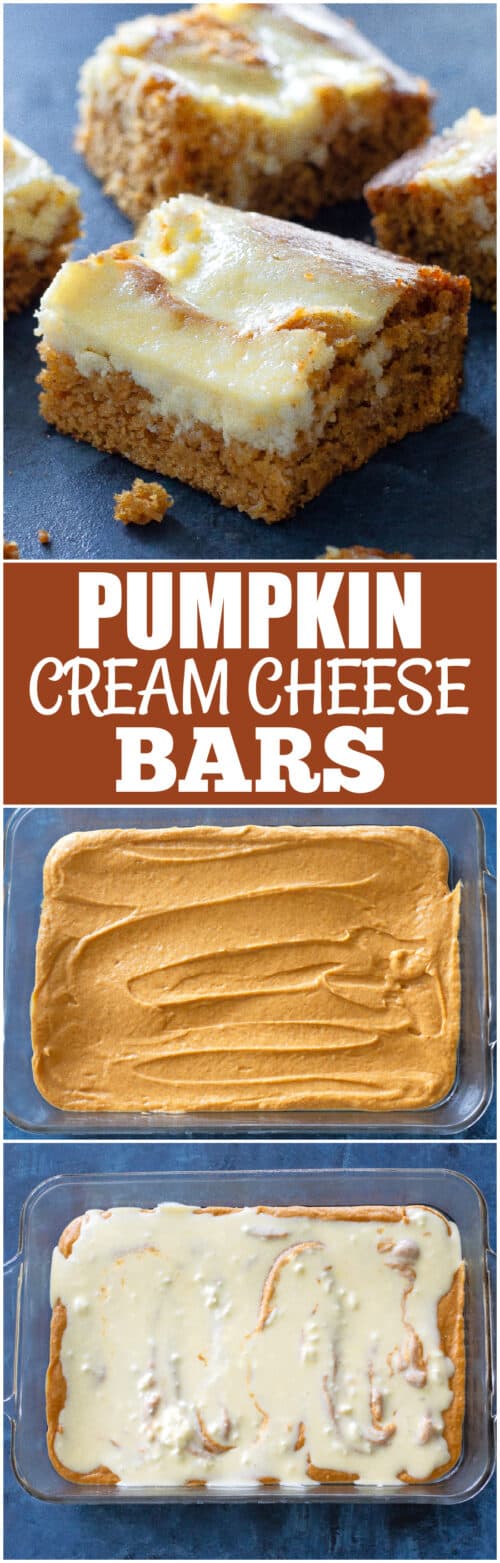 Pumpkin Cream Cheese Bars | The Girl Who Ate Everything