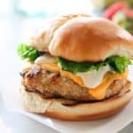 Cheddar Ranch Chicken Burgers