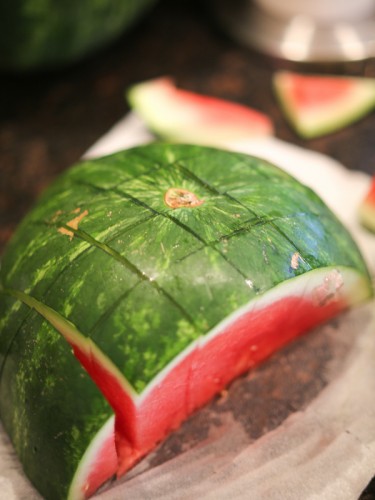 How to Cut A Watermelon Into Sticks the-girl-who-ate-everything.com