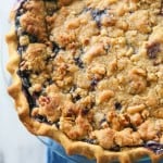 Blueberry Custard Pie | The Girl Who Ate Everything. A creamy blueberry custard topped with a sweet streusel.