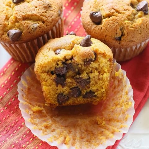 Pumpkin Chocolate Chip Muffins | The Girl Who Ate Everything