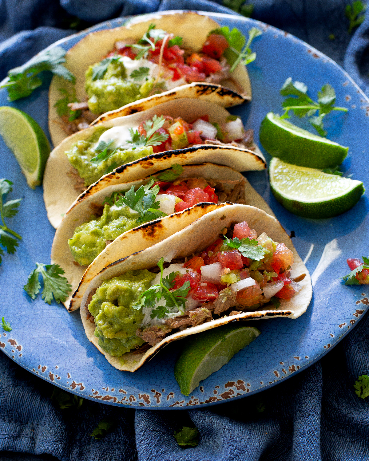 Salsa Verde Beef Tacos