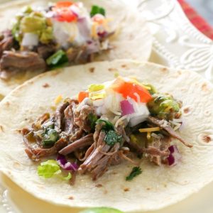 Salsa Verde Beef Tacos | The Girl Who Ate Everything