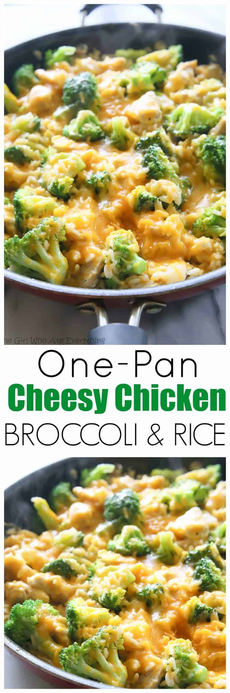 One-Pan Chicken, Broccoli, and Rice (VIDEO) - The Girl Who Ate Everything
