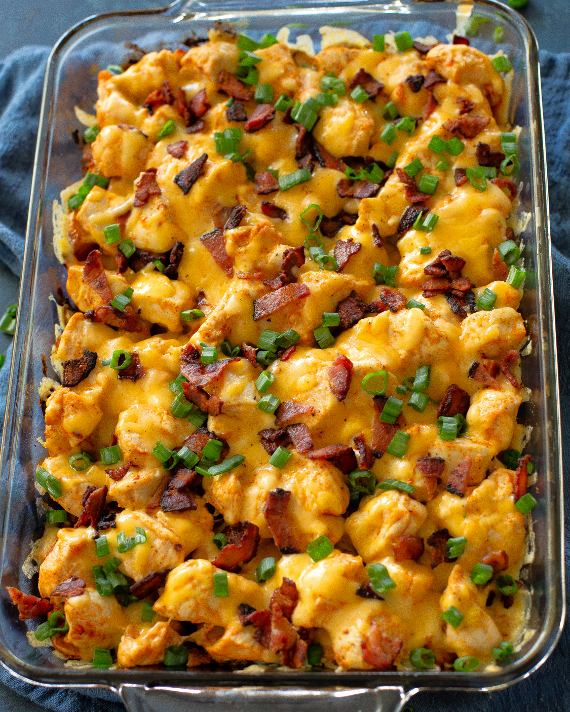 Buffalo Chicken and Potato Casserole