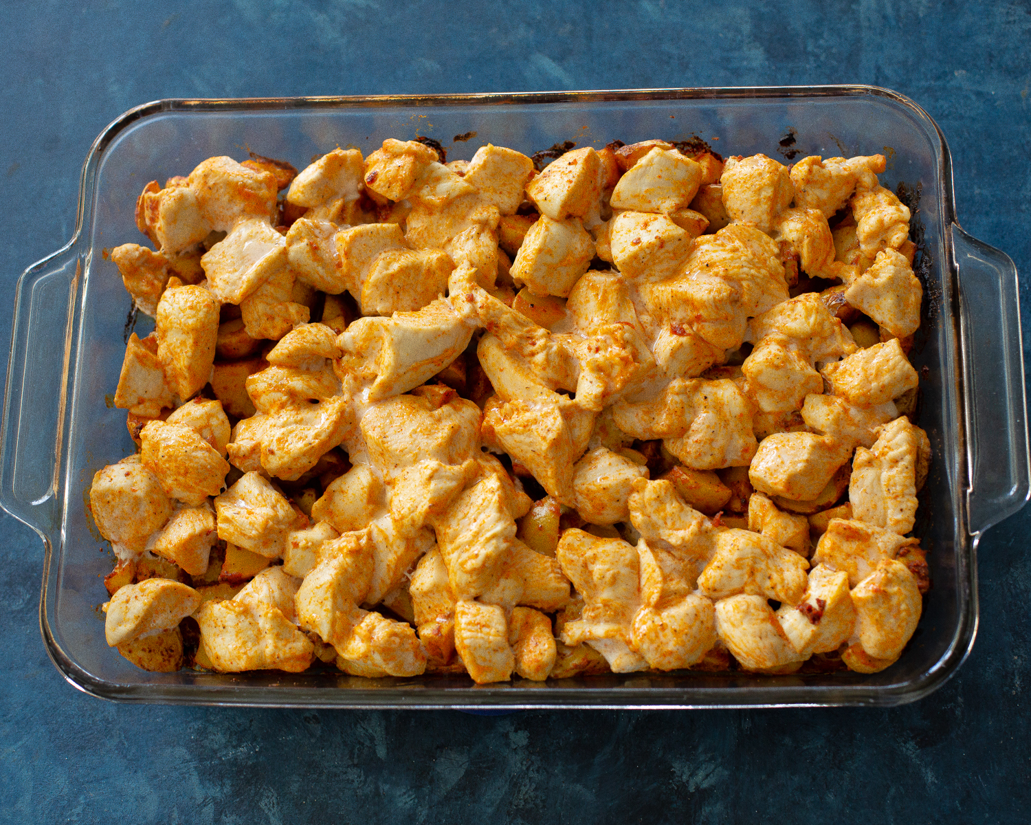 Buffalo Chicken and Potato Casserole