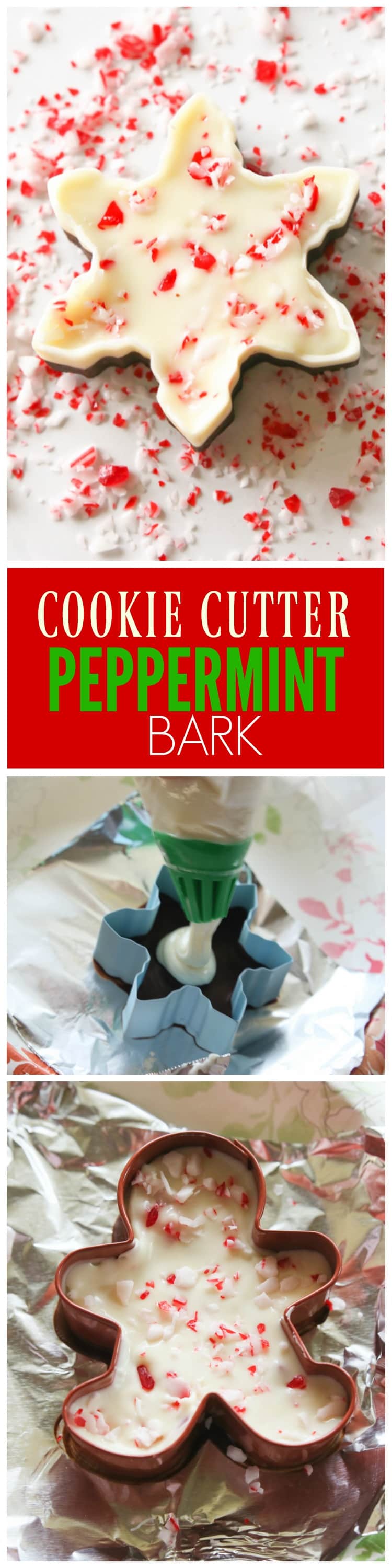 Cookie Cutter Peppermint Bark 