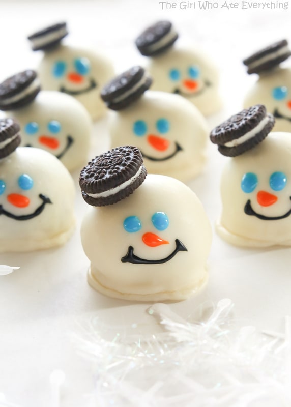 Melted Snowmen Oreo Balls The Girl Who Ate Everything