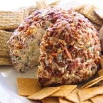 Hawaiian Cheese Ball - a cream cheese ball with crushed pineapple, green onions, and bell pepper. This is such a crowd pleaser. the-girl-who-ate-everything.com