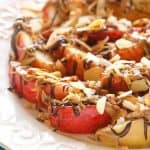 Chocolate Peanut Butter Apples With Coconut and Almonds