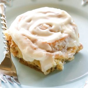 Soft Cinnamon Rolls - no-fail cinnamon rolls that are so soft and covered with cream cheese frosting. the-girl-who-ate-everything.com