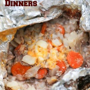 Easy Tin Foil Dinners - a camping tried and true recipe. Also called "hobo" dinners. So good! the-girl-who-ate-everything.com