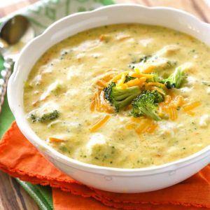 Panera's Broccoli Cheese Soup - tastes just like the real thing. the-girl-who-ate-everything.com