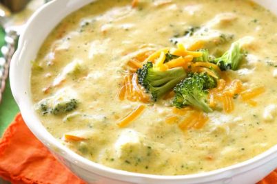 Panera's Broccoli Cheese Soup - tastes just like the real thing. the-girl-who-ate-everything.com